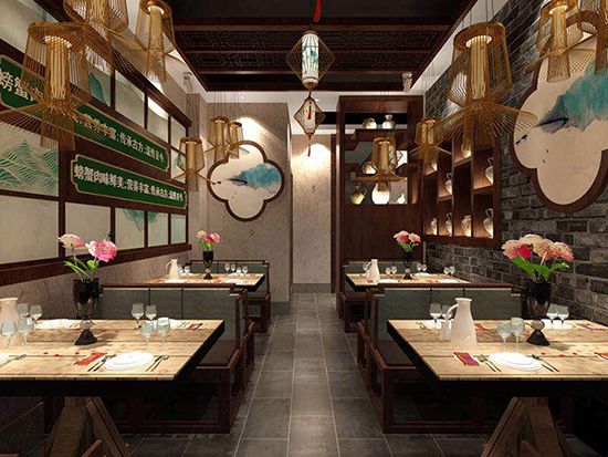 中式無錫餐廳裝修，魅力中國風